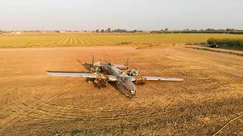 B 25 Mitchell "Old Glory" After Crash 2020