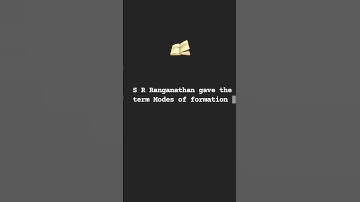 Modes of Formation of Subject