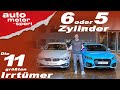 Die 11 größten Irrtümer zu Fünf-  und Sechszylindern - Bloch erklärt #82 | auto motor & sport