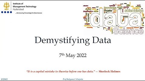 Demystifying Data