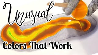 UNUSUAL COLORS That WORK! Mesmerizing Acrylic Paint Pouring  / Abstract Fluid Art (302) screenshot 5
