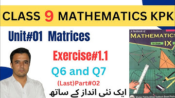 Oefening 1.1 Wiskunde kpk klas 9 | Matrices unit 1 | Wiskunde oefening 1.1 klas 9 Deel 2