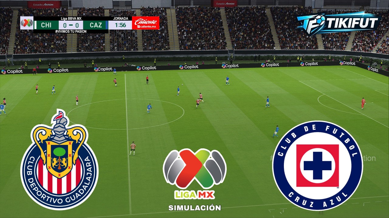 CHIVAS vs CRUZ AZUL Liga MX Semifinal 2026 Partido Completo Match Simulation & Prediction