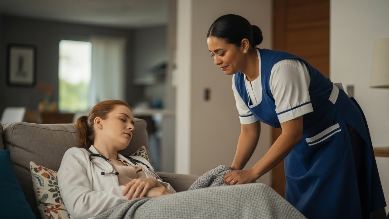 Médica Millonaria Fingió Estar Dormida Para Probar A Su Empleada… Pero Lo Que Vio La Dejó Sin...
