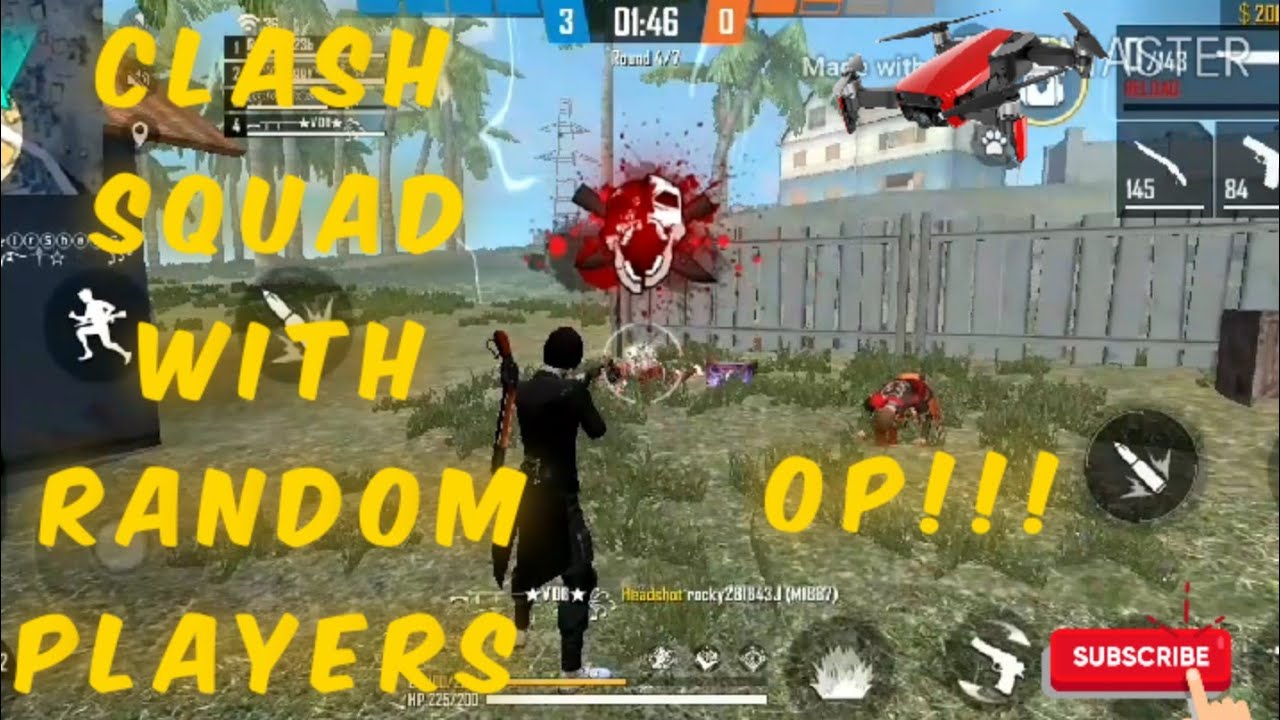 CLASH SQUAD RANKED MATCH WITH RANDOM PLAYERS 😎😎 OP GAMEPLAY - YouTube