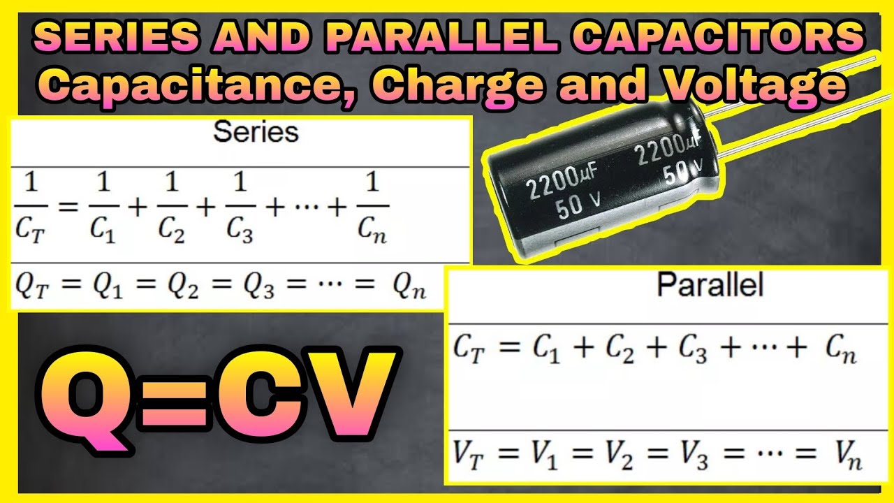 PHYSICS SERIES PARALLEL CAPACITORS Capacitance Charge And Physics Series Parallel Capacitors Capacitance Charge And