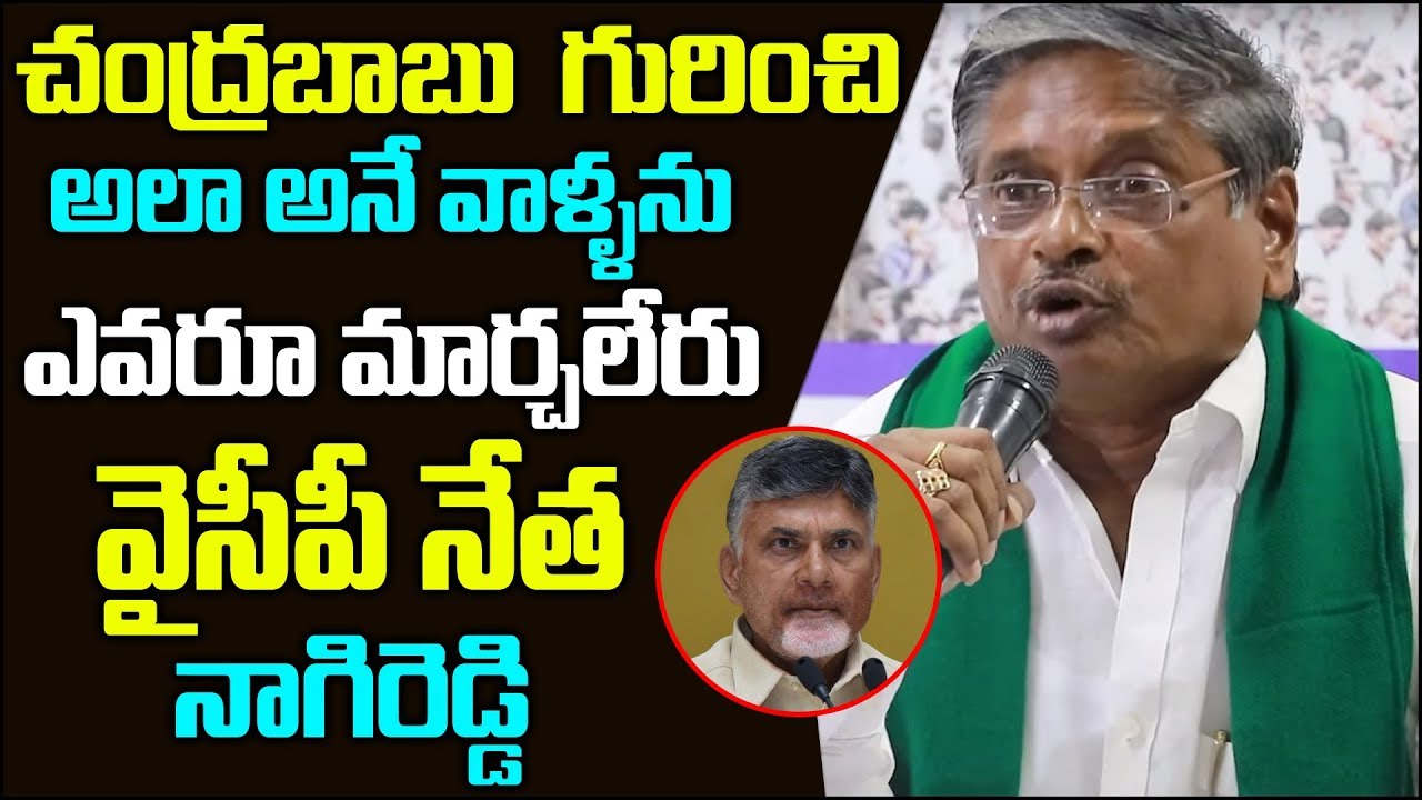 YCP Leader Nagi Reddy Comments Over TDP Government | Nagi Reddy Press ...