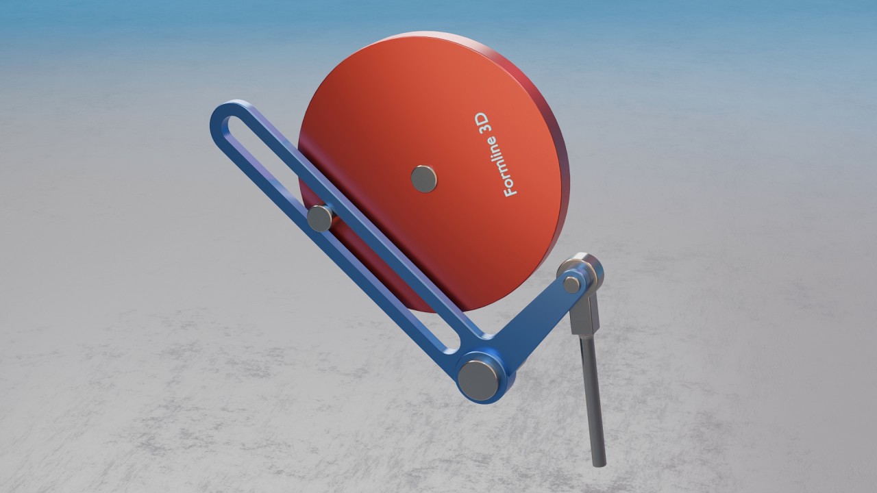 #156 Crank-Pin Slotted Bell-Crank Variable Rectilinear – 507 Mechanical Movements 3D Animation