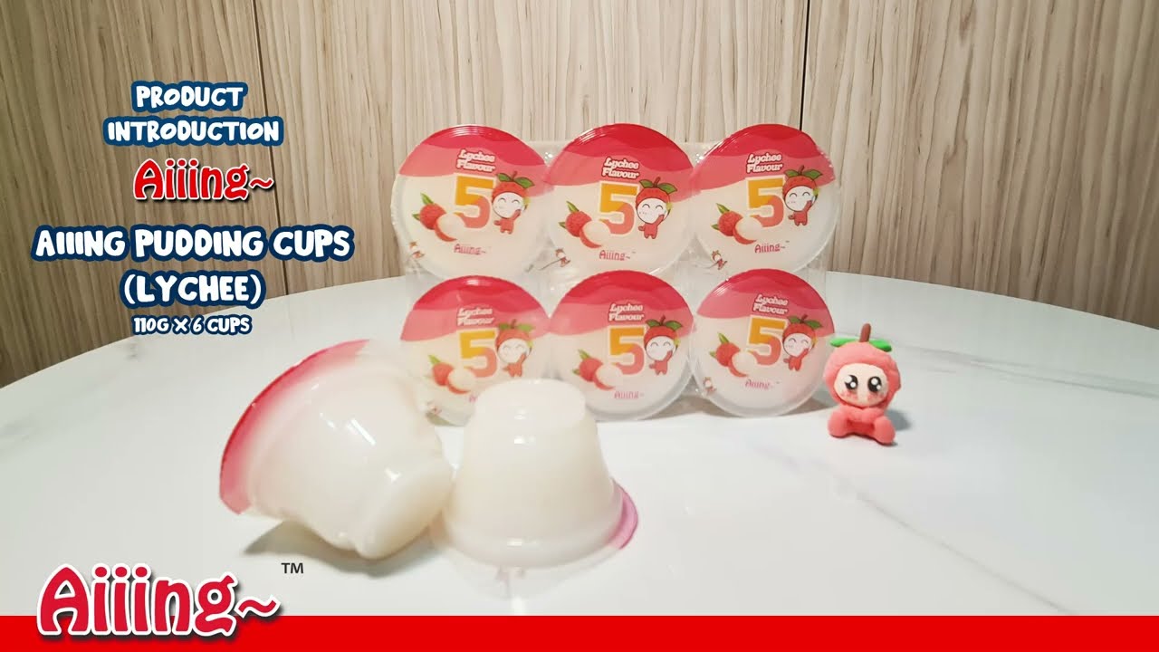 Aiiing Lychee Pudding Cups 110g x 6 cups
