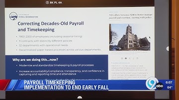 Payroll timekeeping implementation to end early fall