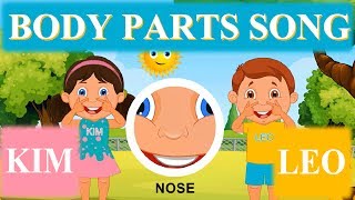 Body parts song for kids | Parts of the body with KIM & LEO - Happy Baby Show