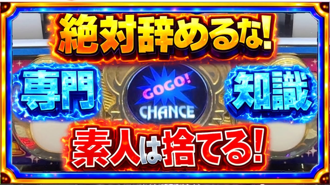絶対辞めるな！素人は捨てる。専門知識 マイジャグラー5