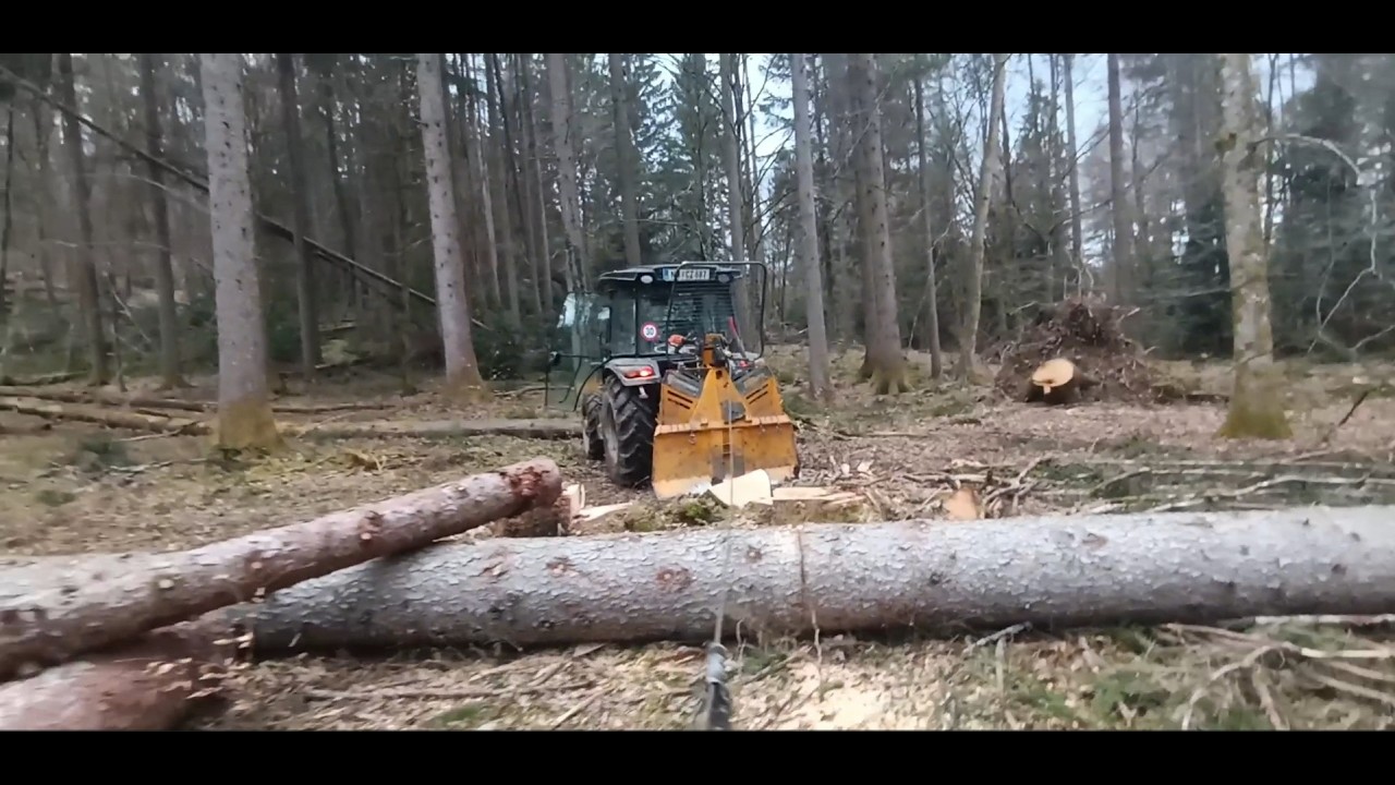 How a Solis S60 Tractor Works In The Forest - Farming POV