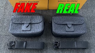 Real vs Fake Louis Vuitton S Lock Messenger Bag M58489