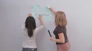 Applying Your Signature, Monogram or Custom Wall Decal - StickerYou Tutorials