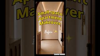 Small space apartment makeover | before and after interior | #interiordesign #homedecor