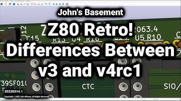 Z80 Retro #22 - Differences Between the v3 and v4rc1 PCBs