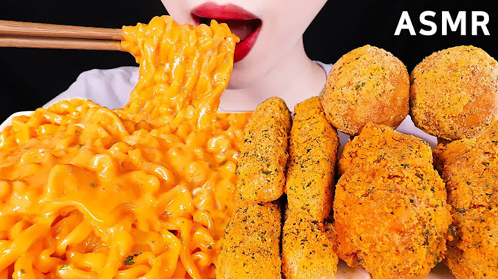 【咀嚼音】チーズカルボプルダックポックンミョン、チキン、チーズボール、チーズスティック【ASMR】FIRE NOODLE, CHICKEN, CHEESE BALL, CHEESE STICK 먹방