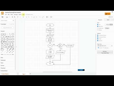 Video [Laptrinh123.com] - vẽ sơ đồ thuật toán giải hệ PT bậc... - youtube