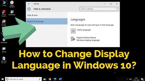 How to change display language on Windows 10 | Tamil | RAM Solution