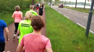 Sometimes The Dutch Use Their Bicycle Lanes As An Athletics Tracka 6 Km Run In Oosterhout.