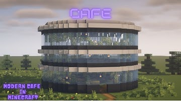Modern cafe in Minecraft - Tutorial