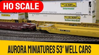 Aurora Miniatures HO Scale 53' All-Purpose Well Car Review | Detailed Model Train Unboxing
