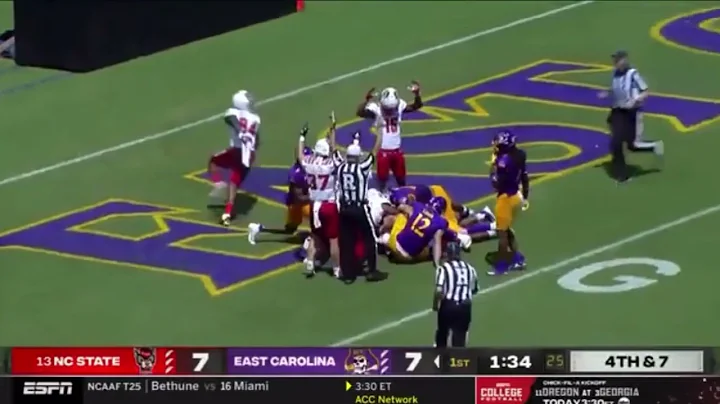 NC State BLOCKED PUNT Touchdown! | NC State vs East Carolina