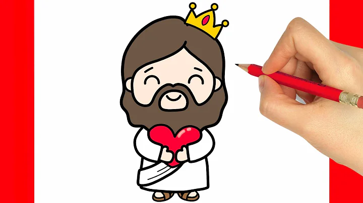 HOW TO DRAW JESUS CHRIST - DRAWING AND COLORING JESUS CHRIST