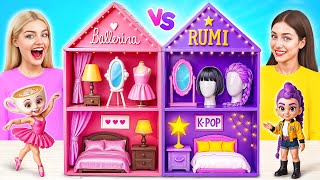 Download Lagu We bouwen een fantastisch poppenhuis | Rumi vs. Ballerina Cappuccina Challenge door Multi DO Girls MP3