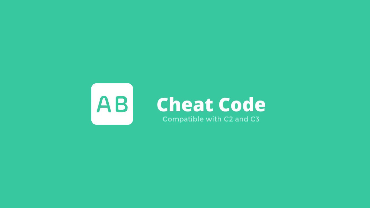 Cheat Code Plugin for Construct 2 and 3