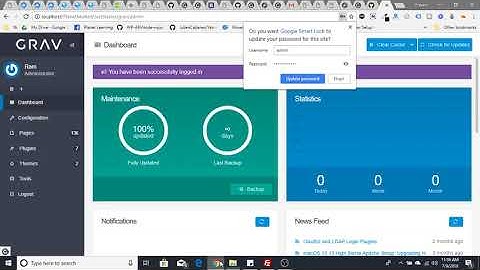 Grav Setup on Localhost WAMPServer