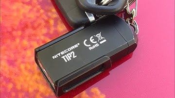 Nitecore TIP 2: 700+ Lumen Keychain Light.  Smaller Than A 9V Battery