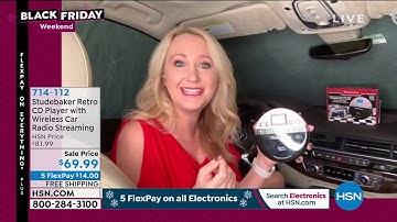 Studebaker Retro CD Player with Wireless Car Radio Strea...