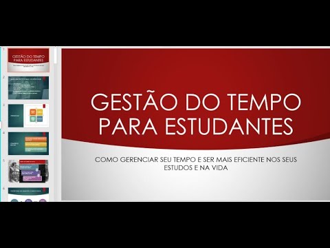 GESTÃO DO TEMPO PARA ESTUDANTES - LIVE 2