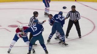 (Fight)  Bobby Farnham vs Frederik Gauthier / Michael McCarron vs Matt Martin