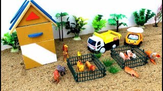 Learn Color Farm Animals and Sounds For Kids - Learning Animals Video for Toodlers