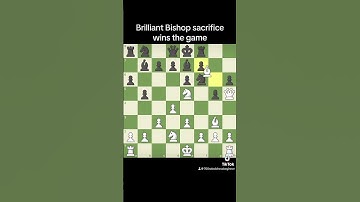 Brilliant bishop sacrifice wins the game #chess #bishop #sacrifice #chessgame #chesscom