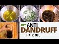 Powerful Anti Dandruff Hair Oil Preparation  - Treat Dandruff at Home