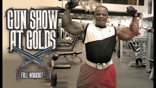 GUN SHOW AT GOLDS VENICE-FULL WORKOUT.