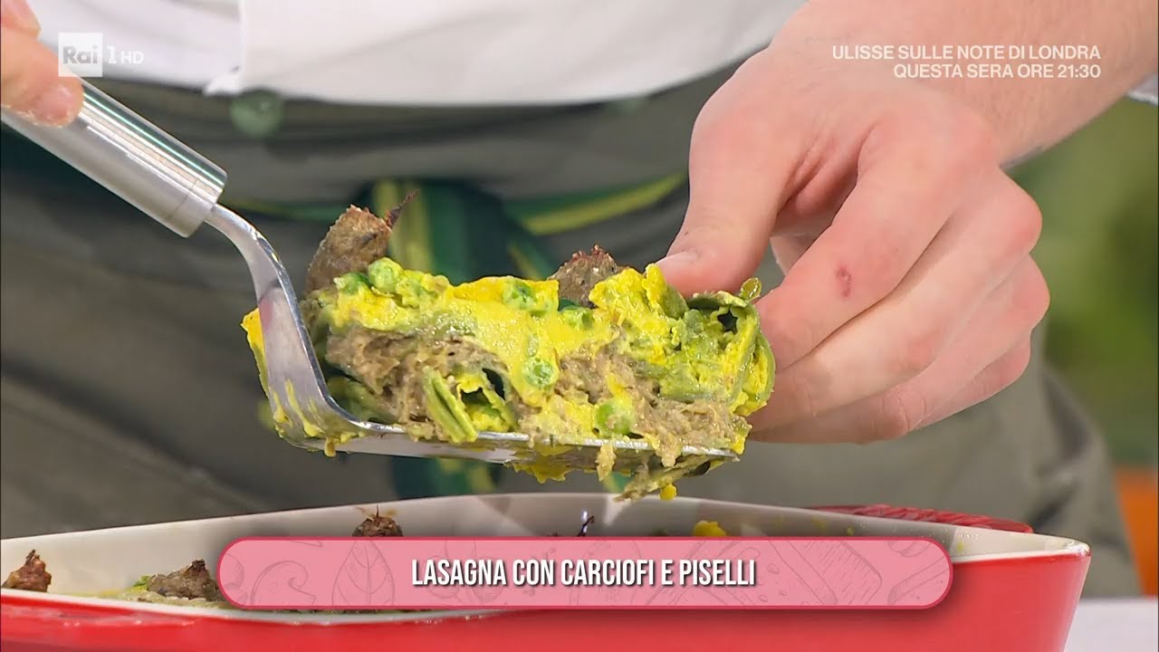 Lasagna con pesto di carciofi e piselli - È sempre mezzogiorno 14/04/2025