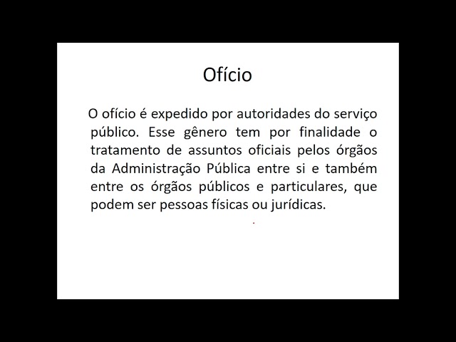 Ofício: o que é, tipos, características, modelo - Brasil Escola