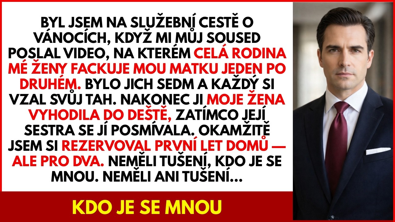 Byl jsem na služební cestě o Vánocích, když mi soused poslal děsivé video