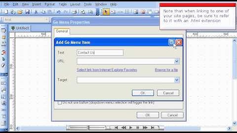 How to Create a Go Menu in the BlueVoda website builder
