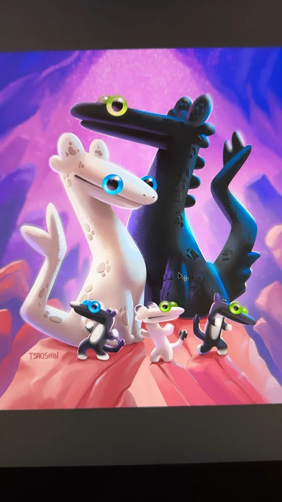 Dancing Toothless meme except it’s the whole family #toothlessdancing #shorts