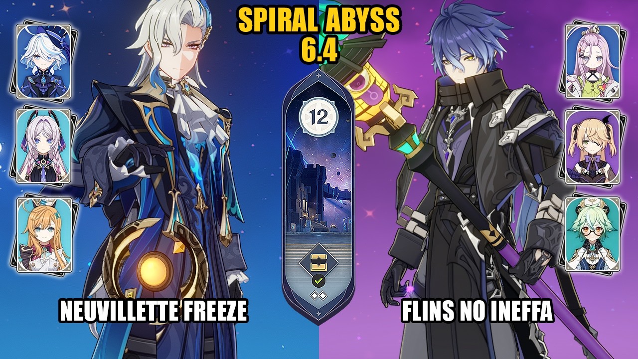 [Spiral Abyss 6.4] NEW F2P Neuvillette Freeze & Flins No Ineffa |Luna V| Genshin Impact
