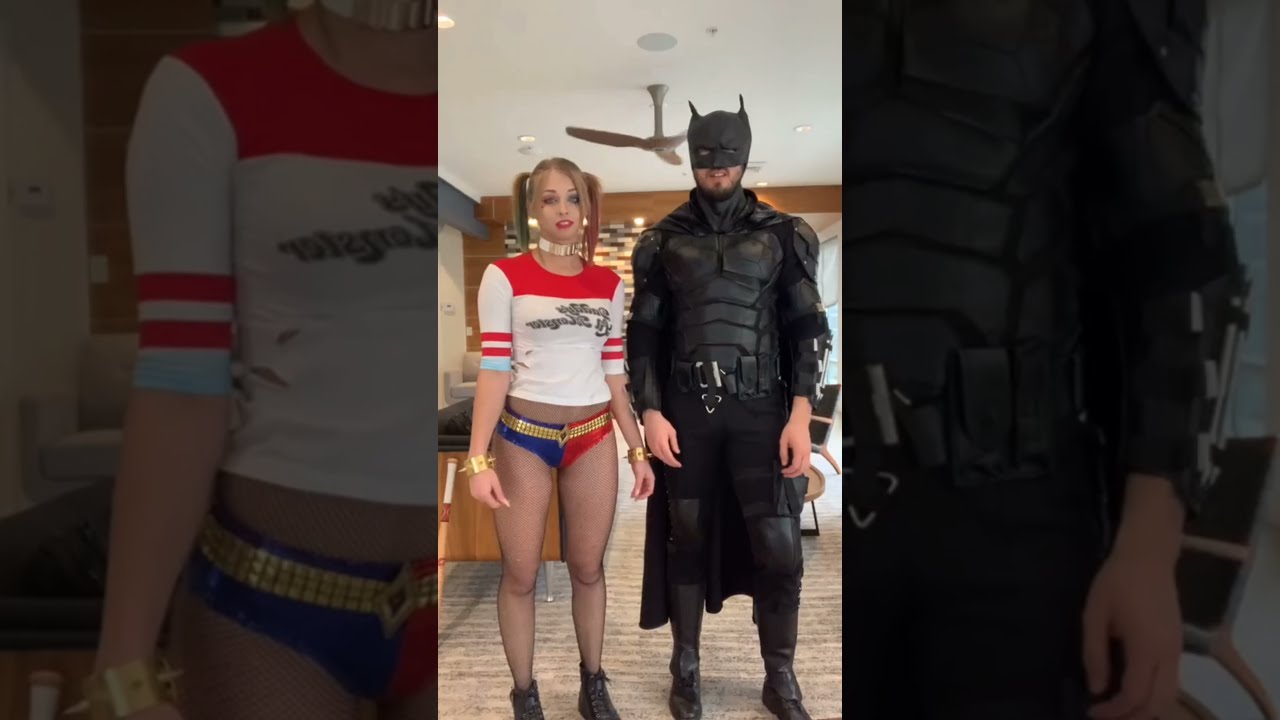Friends 🎭Harley and Batman🦇 #harleyquinn #batman #cosplay #dc #dccomics #frends #dcuniverse #joker