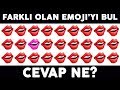 Gözlerinin Hızına Güveniyorsan Farklı Olan Emoji'yi En Kısa Zamanda Bul