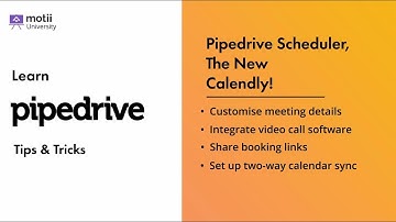 Pipedrive Scheduler, the new Calendly!