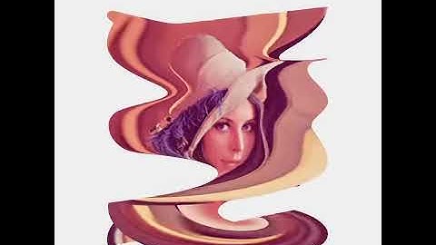 Twisting image. Draw by openFrameworks